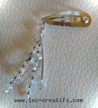 Barrette strass et perles cristal pour mariage