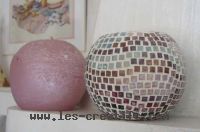 bougie en mosaïque