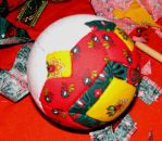 Boule en patchwork de tissu