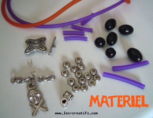 Matériel et fournitures pour bracelet d'Halloween