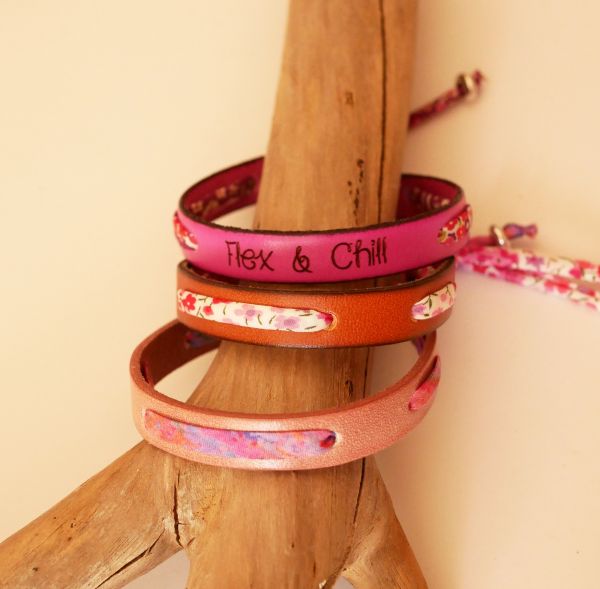 bracelet liberty et cuir