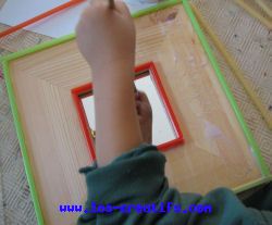 bricolage enfant miroir