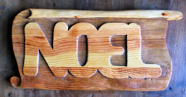 Sculpture facile sur bois NOEL