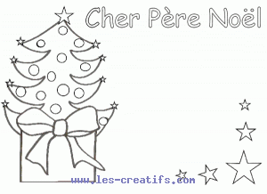 Lettre au Père Noël à imprimer