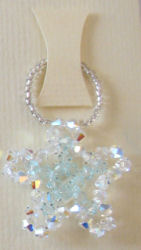 carte avec decor en perles cristal