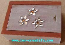 Mini coffret aux fleurs de strass