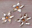 Décor de fleurs en strass