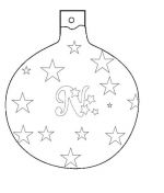 coloriage boule de Noël