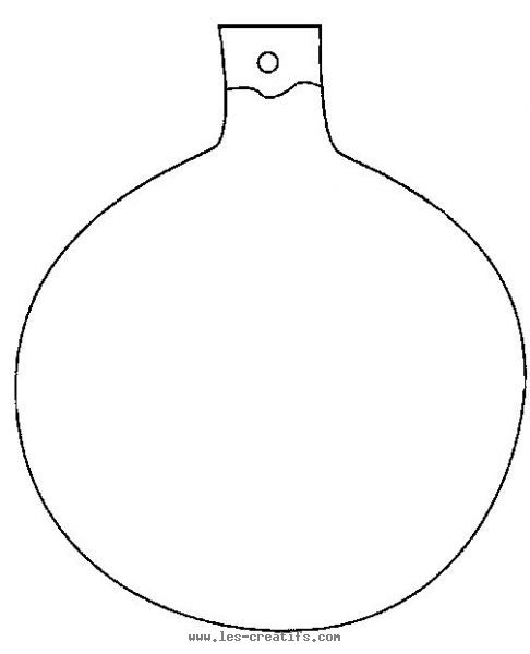 Boule de Noël à colorier