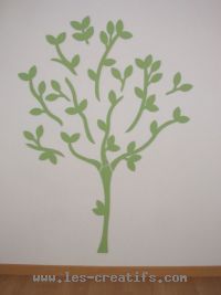 Montage de l'arbre sur le mur