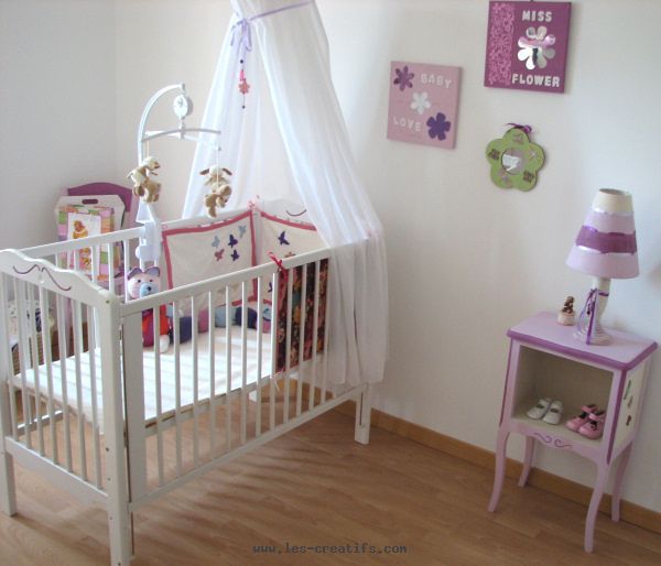 Décoration chambre de bébé fille
