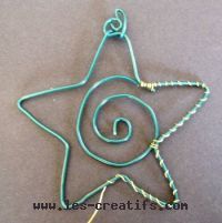 fabriquer une étoile de Noël en fil de fer