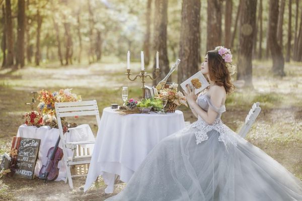 mariage écolo dans la nature