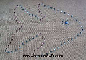 dessin en strass swarovski