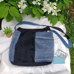 sac à bandoulière en jean recyclé