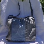 sac à bandoulière en jean recyclé