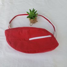 sac banane réinventé, design unique, en tissu velours fines côtes