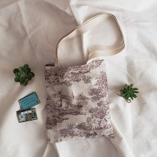 sac à bandoulière en toile de jouy