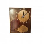 Horloge géante 'le baiser'  en bois