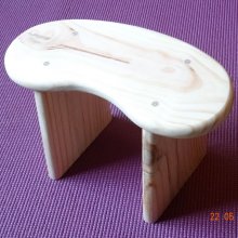 Banc de méditation fixe en bois massif