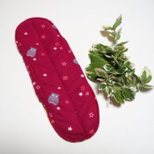 Serviette hygiènique lavable T3, double épaisseur, ton gris chiens