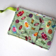 Débarbouillette nettoyante bébé/enfant, bonbon ton vert