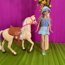 Jupe , chapeau et top Barbie 