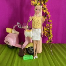 Jupe , top et sac Barbie 
