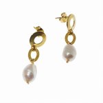 Boucles d'oreilles en perles de culture baroque