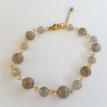 Bracelet en pierres de labradorite