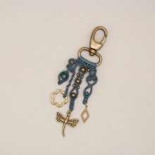 Bijou de sac avec porte-clef mousqueton pièce unique