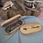 Etui à Lunettes bois brut, gravé à personnaliser