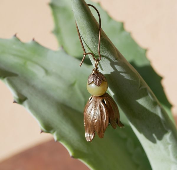 Inspiration nature pour ces boucles d'oreilles