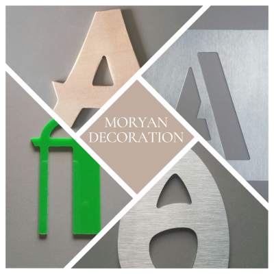 Lettres décoratives en bois ou métal, prénoms de porte,  supports à décorer 