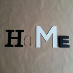 Lettre decorative murale HOME