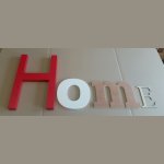 Lettre decorative murale HOME