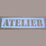 Pochoir deco , lettre metal zinc ATELIER