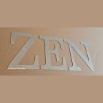 Lettre decorative en zinc ZEN 30 cm