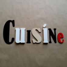 Lettre decorative murale CUISINE