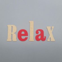 Lettre decorative murale RELAX