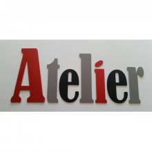 Lettre decorative murale Atelier