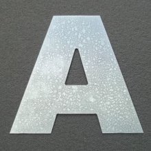 Lettre enseigne zinc ARIAL BLACK