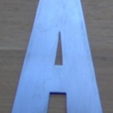 Lettre enseigne zinc CLASSIC