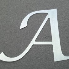 Lettre enseigne zinc LUCIDA CALLIGRAPHY