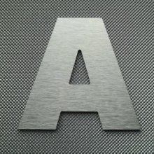 Lettre metal brossé ARIAL BLACK