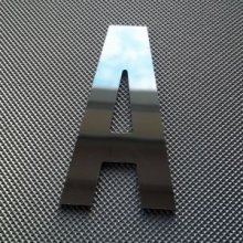 Lettre en alu composite miroir argent 