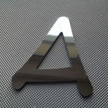 Lettre en alu composite miroir argent 