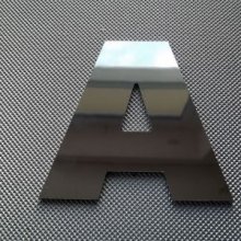 Lettre en alu composite miroir argent 