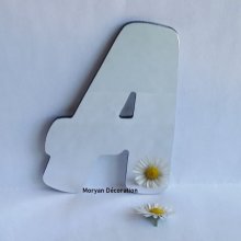 Lettre miroir murale decorative BALLOON