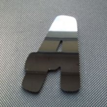 Lettre en alu composite miroir argent 